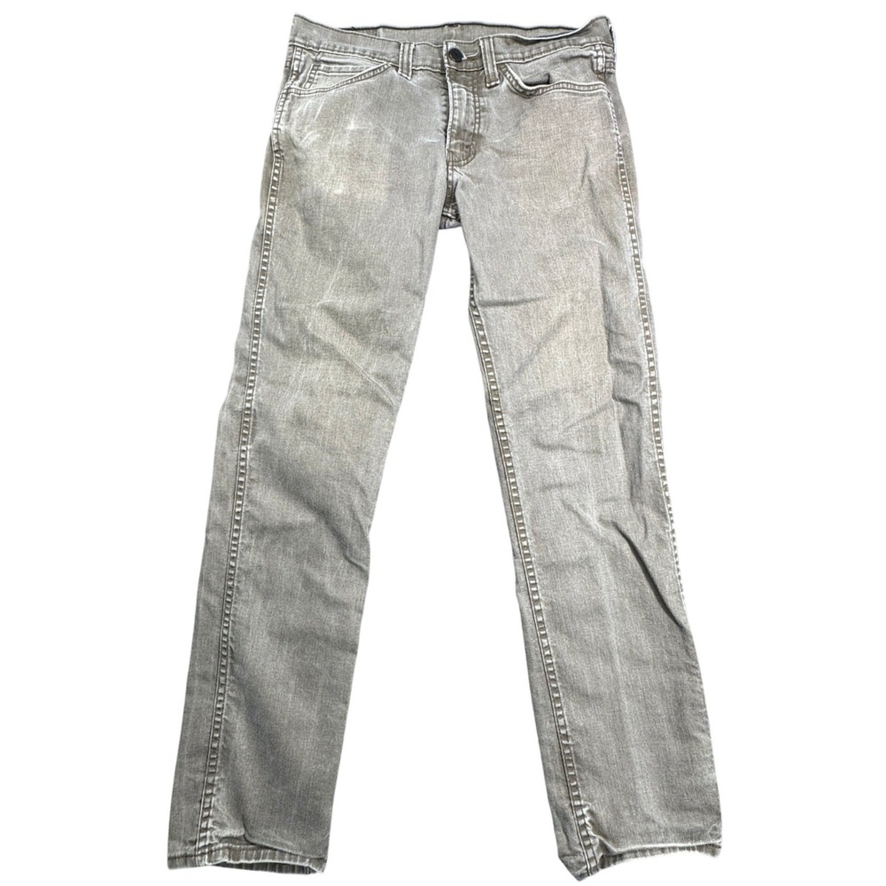 Levis 511 Slim Fit Jeans Mens W32 L32 Gray Denim Faded Casual‎